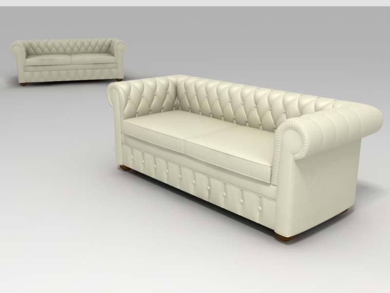 Вот пробный образец 3D модели мебели в 3D Max 9.0 точнее ее рендер